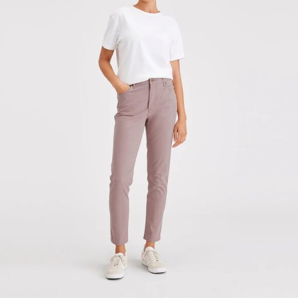 Dockers Minna 5 Pocket, High Slim Fit Chinos Fawn Pink Size 31 - Picture 1 of 9
